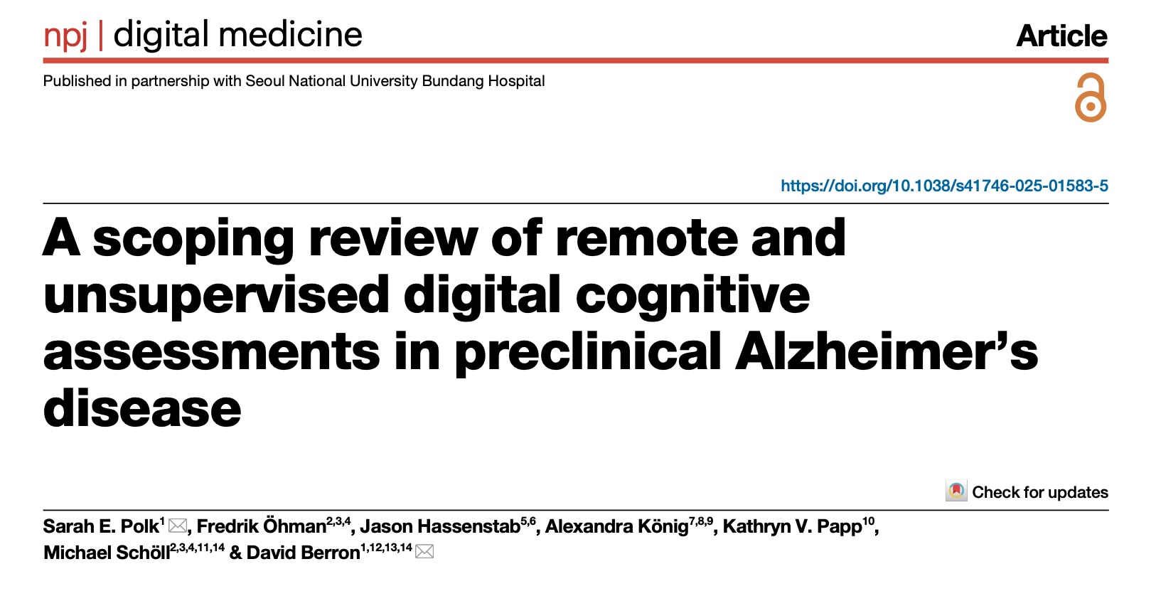 Thumbnail for Nature publication